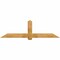 Ekena Millwork Eugene Rough Sawn Timber Gable Bracket, Western Red Cedar, 84"W x 24"H x 4"D x 6"F, 7/12 Pitch GBW084X24X0406EUG00RWR - alternate 1